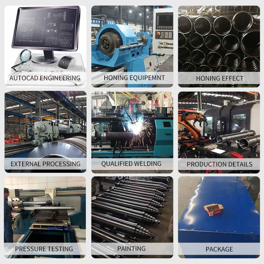 Double Acting 4 Stage Hydraulic Cylinder